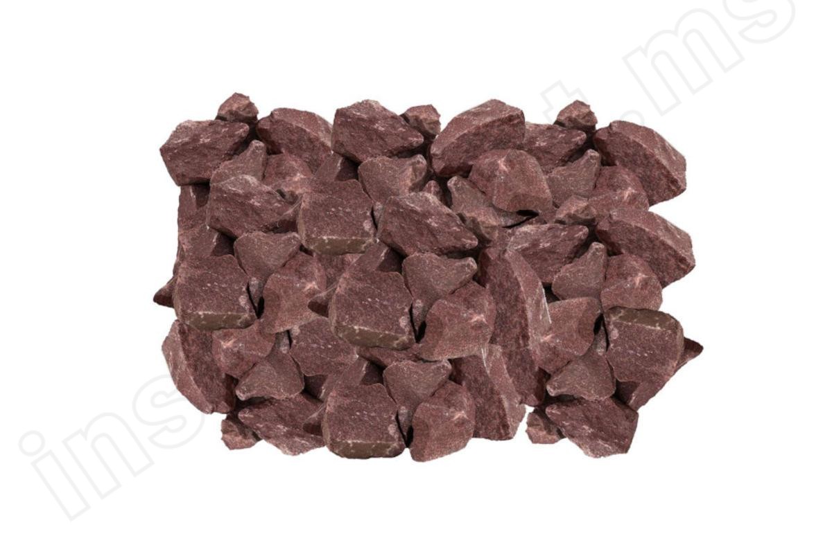 Камни Малиновый кварцит колотый средней фракции, Карелия, 20 кг   арт.2750 - фото 2